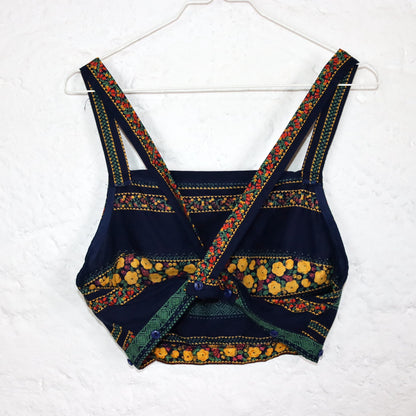 Vintage 70er 80er HERZMÄDEL Bekleidung Erfurt DDR Zweiteiler Rock Top Kleid gemustert S