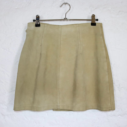 Vintage 80s 90s BAYSIDE suede skirt skirt mini skirt 38