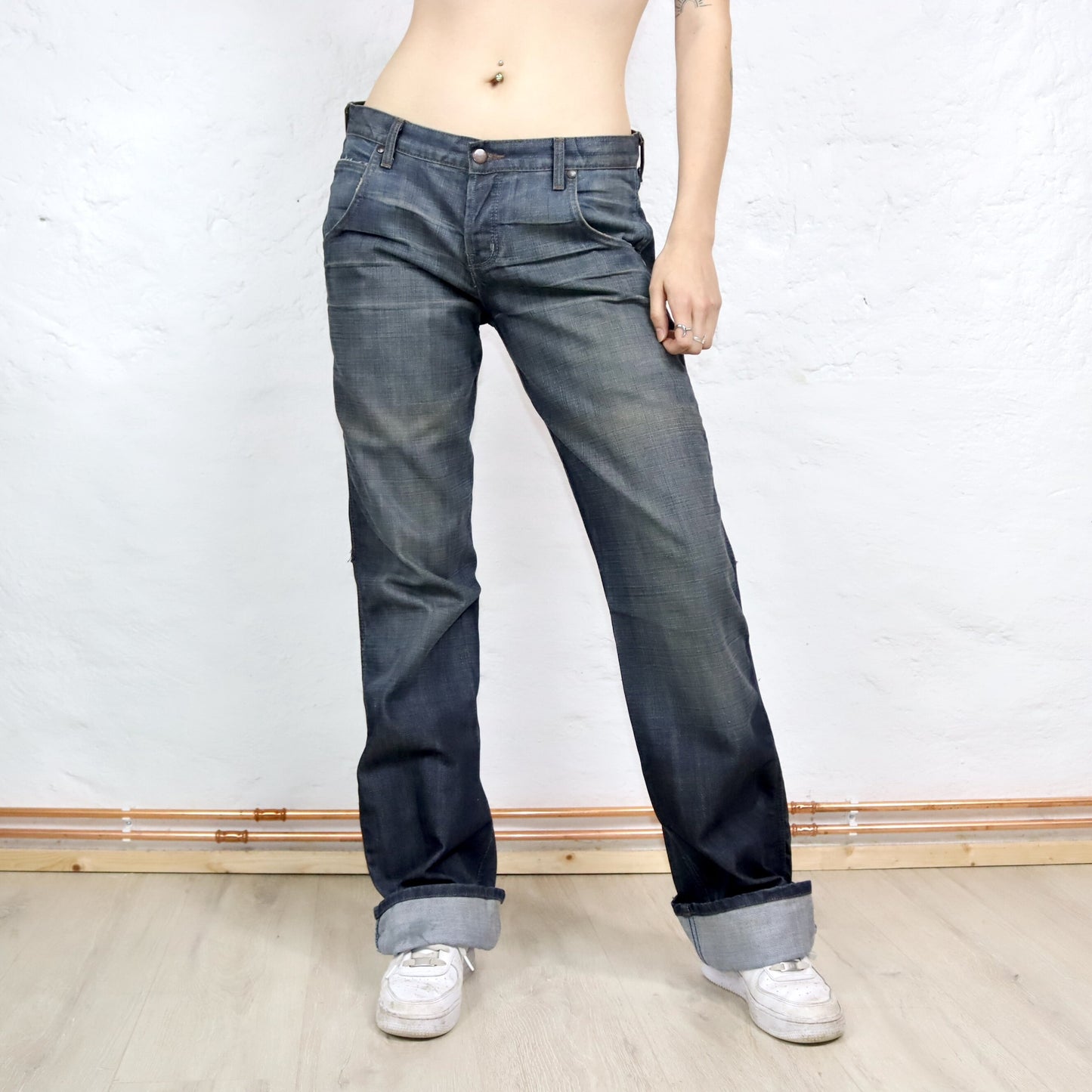 Vintage 90s 00s Y2k WRANGLER Jeans Pants Baggy Denim Deadstock W32 L36