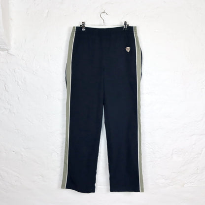 Vintage 80s 90s NIKE jogging pants tracksuit pants straight leg baggy dark blue S/M