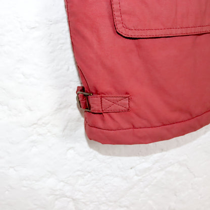 Vintage 80s 90s LEVIS cargo vest lined red XL