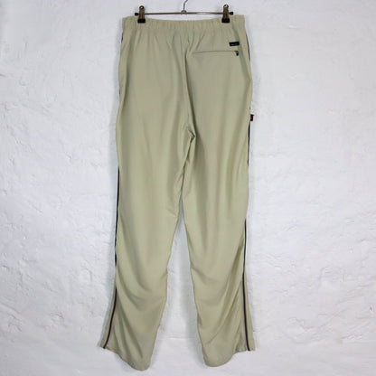 Vintage 90s 00s Y2k NIKE jogging pants tracksuit bottoms baggy Dri Fit beige M