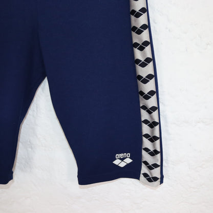 Vintage 80s 90s ARENA cycling shorts cycling pants leggings blue silver S/M