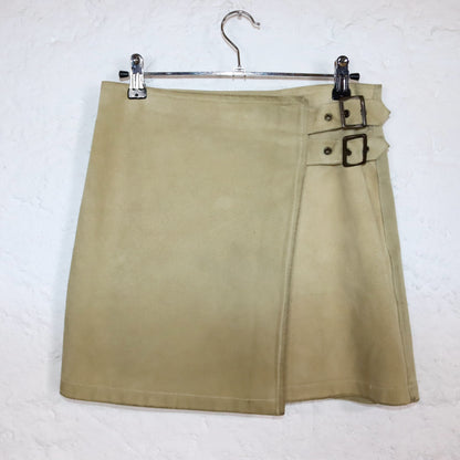 Vintage 80s 90s BAYSIDE suede skirt skirt mini skirt 38
