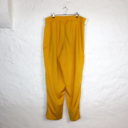 Vintage 80s 90s NIKE Team NBA Los Angeles Laker Sweatpants Baggy Button Fly Purple Yellow XXL