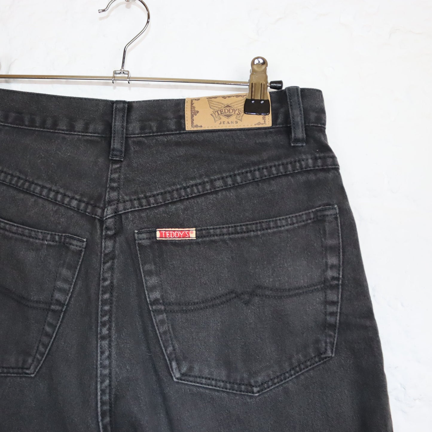 Vintage 80s 90s TEDDYS Mom Shorts shorts black highwaist 38