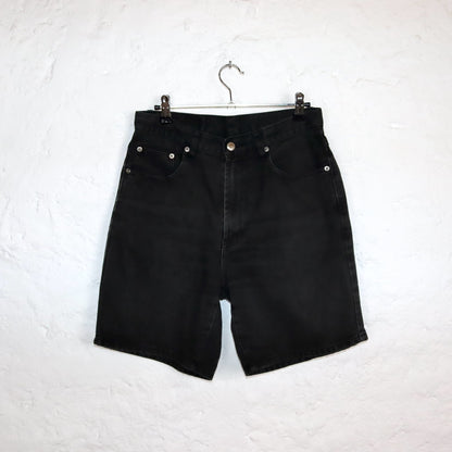 Vintage 80s 90s TEDDYS Mom Shorts shorts black highwaist 38