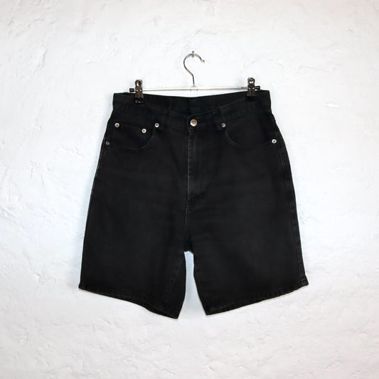 Vintage 80s 90s TEDDYS Mom Shorts shorts black highwaist 38