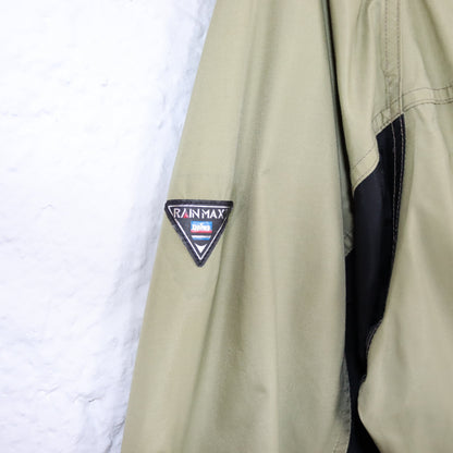 Vintage 80s 90s GREAT BANFF jacket lightly lined stand-up collar khaki black M
