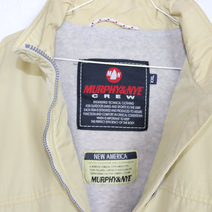 Vintage 80er 90er MURPHY & NYE Jacke leicht gefüttert Stehkragen gelb XXL