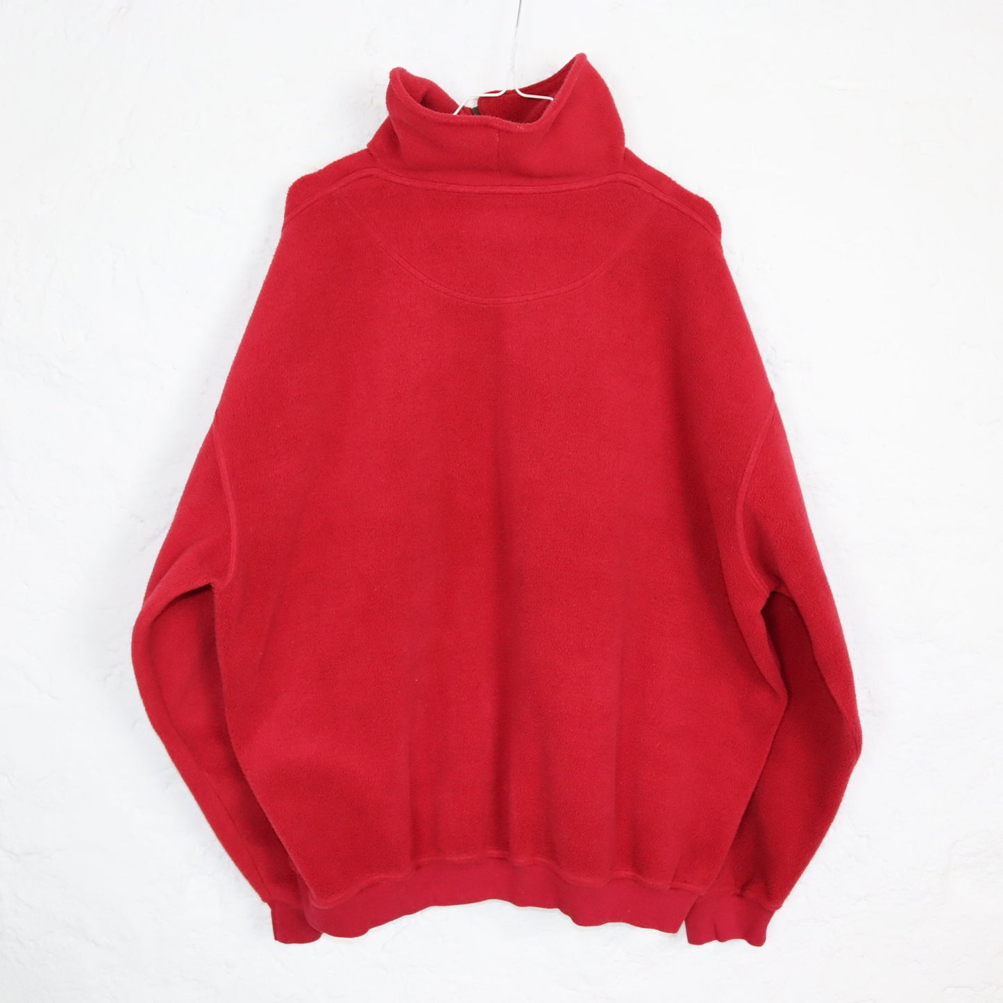 Vintage 80er 90er NORTH WESTERN Fleecepullover Pullover Stehkragen rot XXL