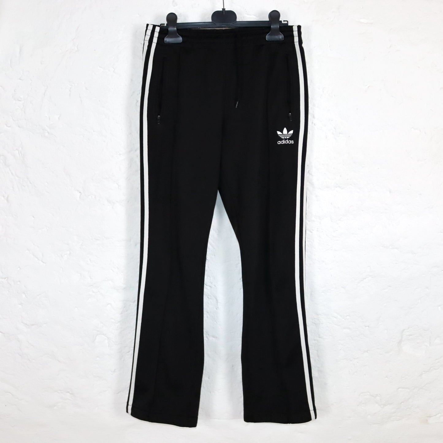 Vintage 00er Y2k ADIDAS Trainingshose Jogginghose schwarz weiß 36