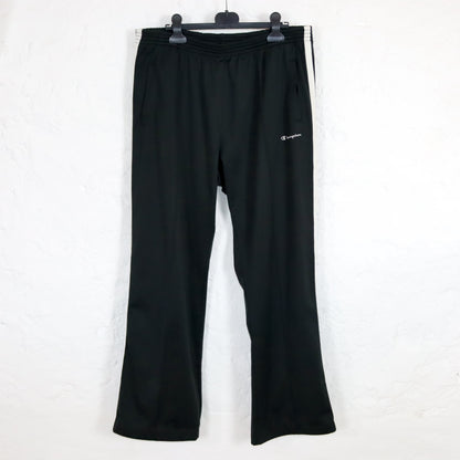 Vintage 80s 90s CHAMPION jogging pants tracksuit bottoms baggy black white XXL