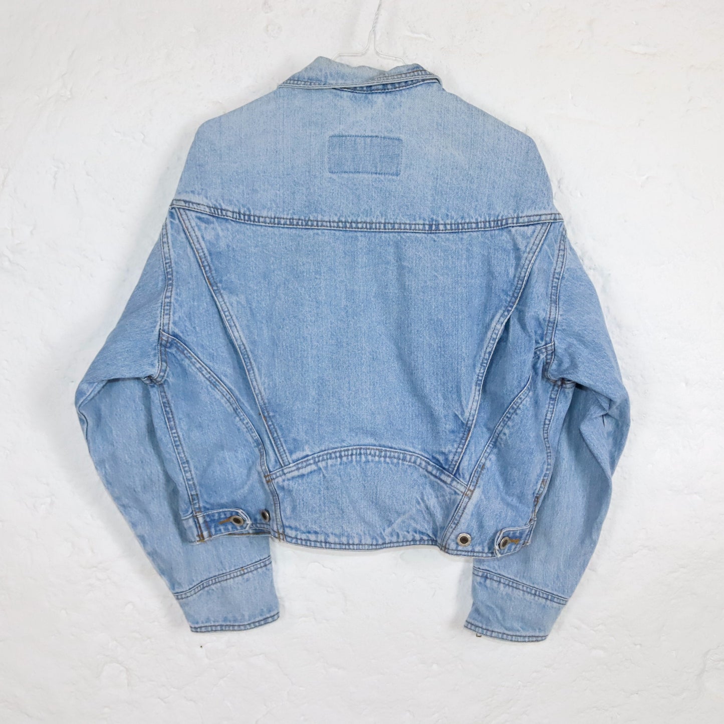 Vintage 80s 90s CHEF denim jacket light blue jacket L