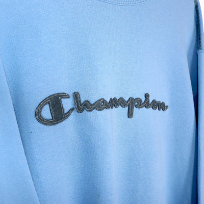 Vintage 80er 90er CHAMPION Sweatshirt Pullover hellblau L