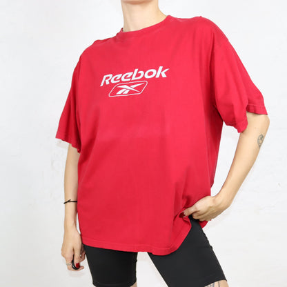 Vintage 80s 90s REEBOK T-Shirt short sleeve red L