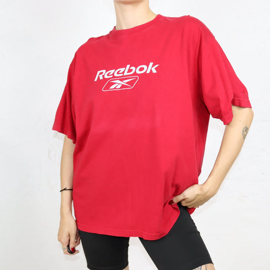 Vintage 80s 90s REEBOK T-Shirt short sleeve red L