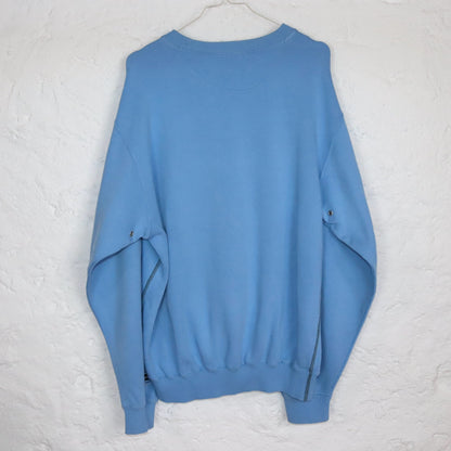 Vintage 80er 90er CHAMPION Sweatshirt Pullover hellblau L