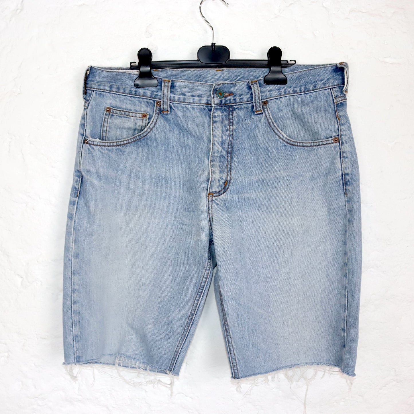 Vintage 80s 90s RIFLE Jorts shorts jeans baggy light blue W36
