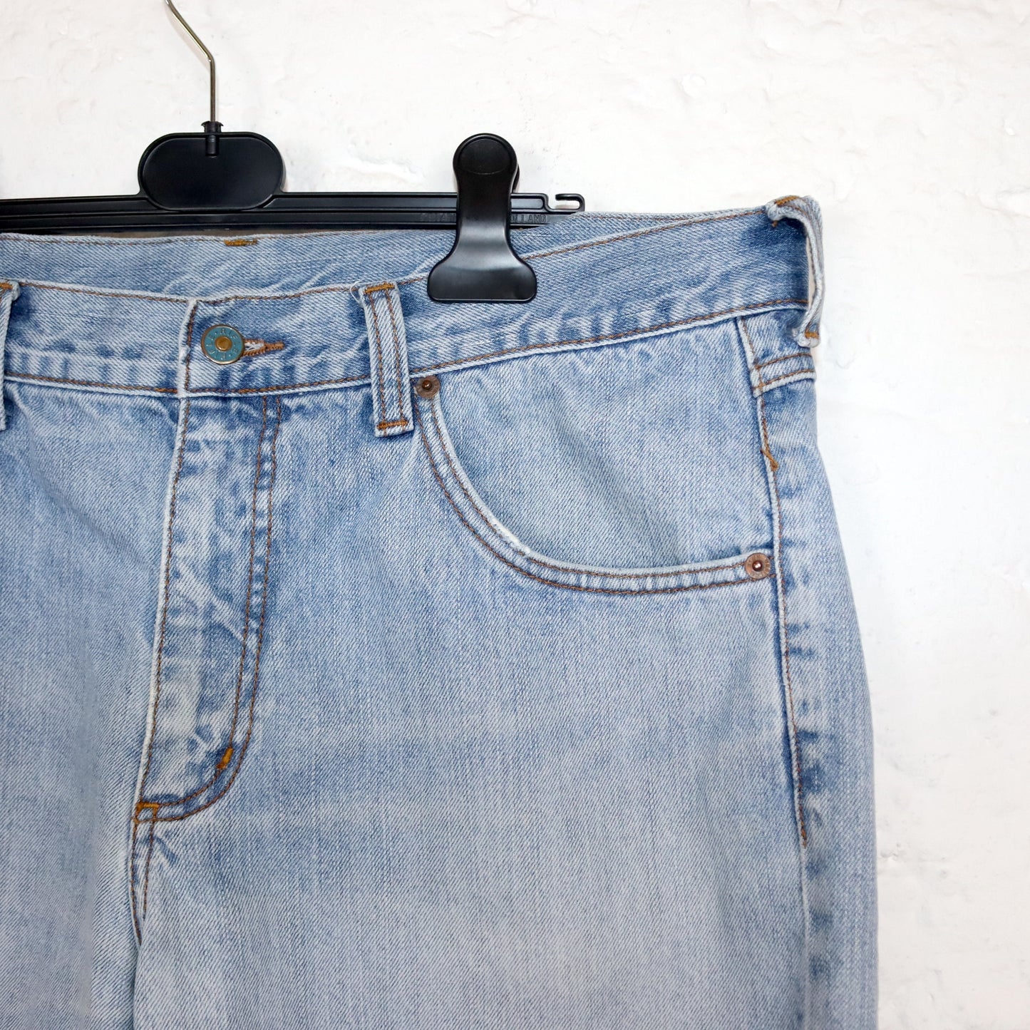 Vintage 80s 90s RIFLE Jorts shorts jeans baggy light blue W36