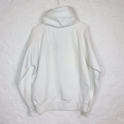 Vintage 80er 90er APPLE ACTIVE Puma“ Hoodie Jacke weiß rot M/L
