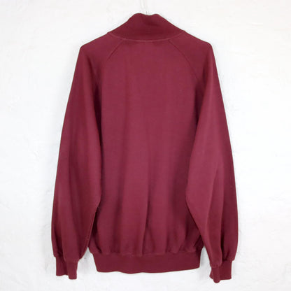 Vintage 80s 90s Y2k KAPPA tracksuit jacket sweat jacket stand-up collar dark red L