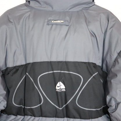 Vintage 80s 90s Y2k NIKE PREMIER ACG reversible jacket winter jacket puffer jacket stand-up collar lined grey L