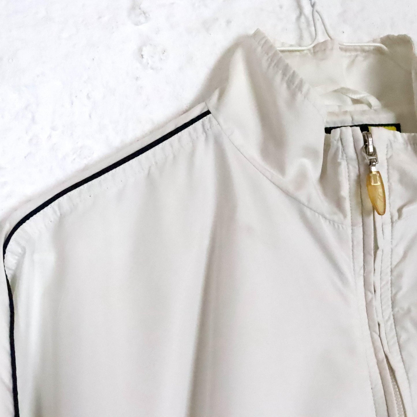 Vintage 80s 90s Y2k REEBOK track jacket thin jacket stand-up collar white S/M