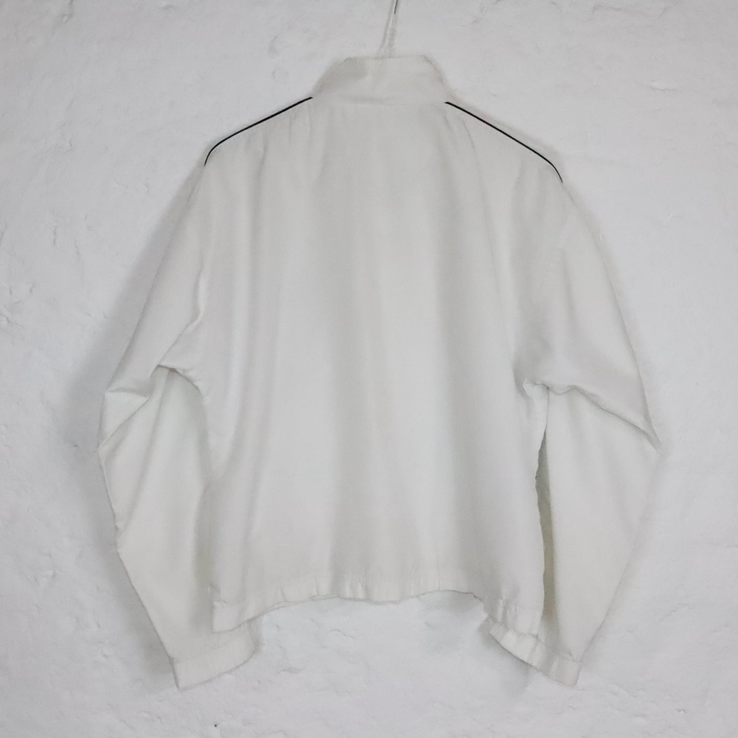 Vintage 80s 90s Y2k REEBOK track jacket thin jacket stand-up collar white S/M