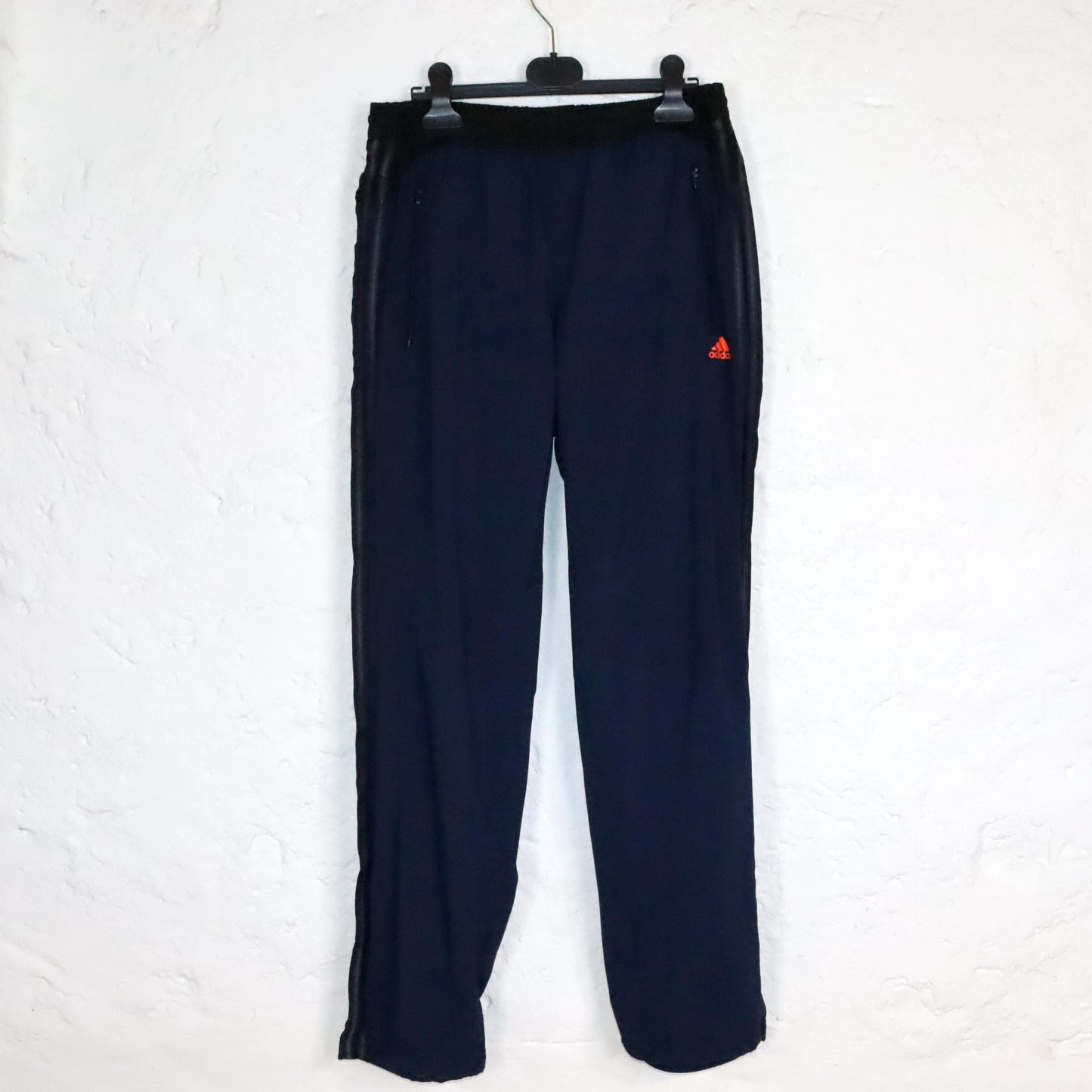 Vintage 90s 00s Y2k ADIDAS climacool tracksuit bottoms jogging pants straight leg dark blue M