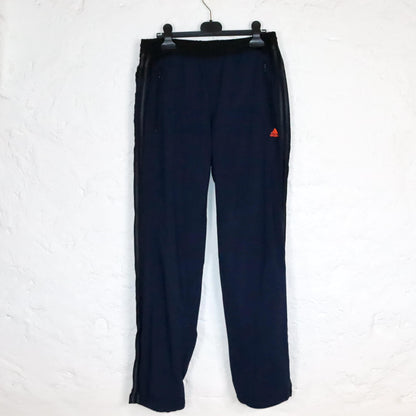 Vintage 90s 00s Y2k ADIDAS climacool tracksuit bottoms jogging pants straight leg dark blue M