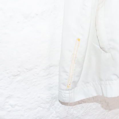 Vintage 80s 90s Y2k REEBOK track jacket thin jacket stand-up collar white S/M