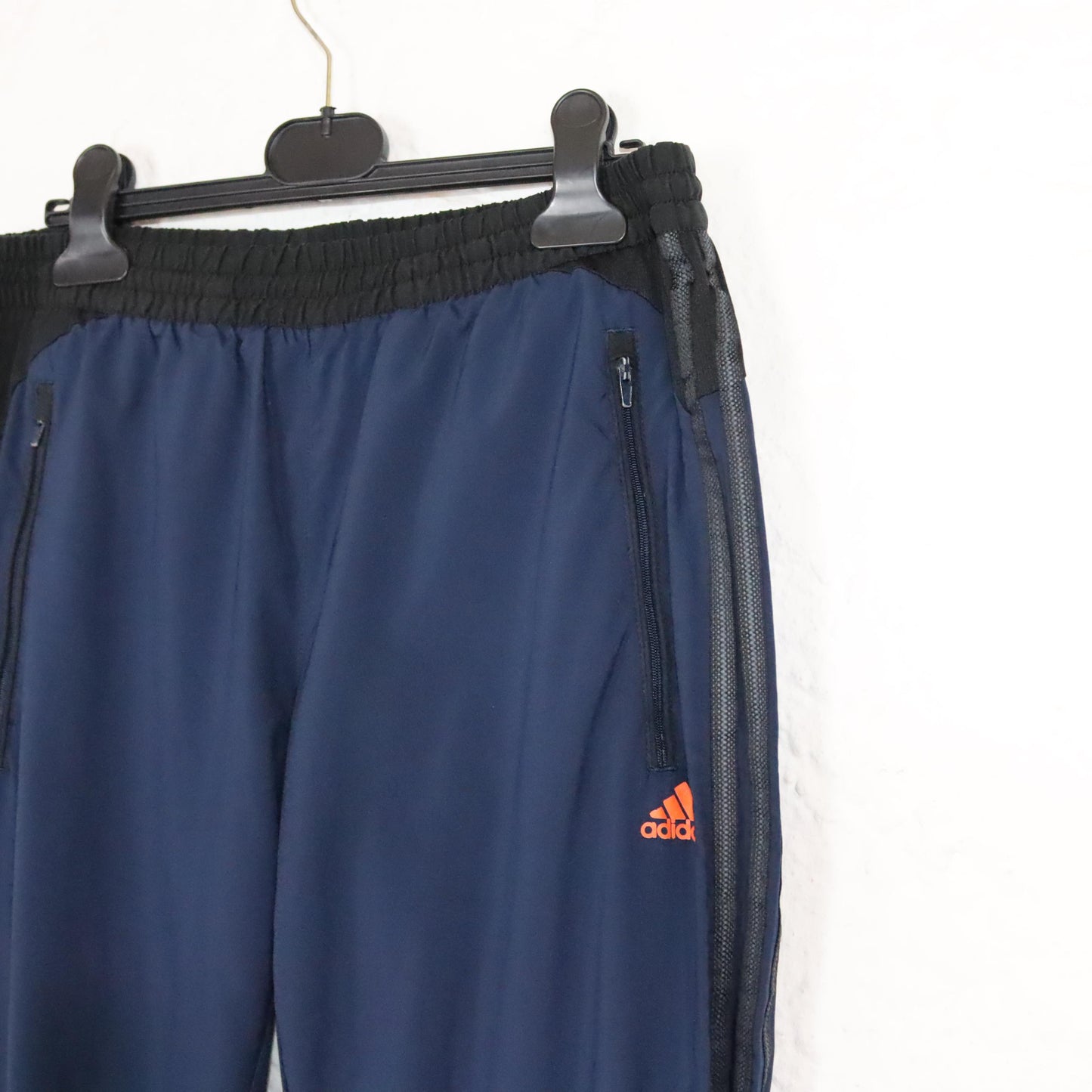 Vintage 90s 00s Y2k ADIDAS climacool tracksuit bottoms jogging pants straight leg dark blue M
