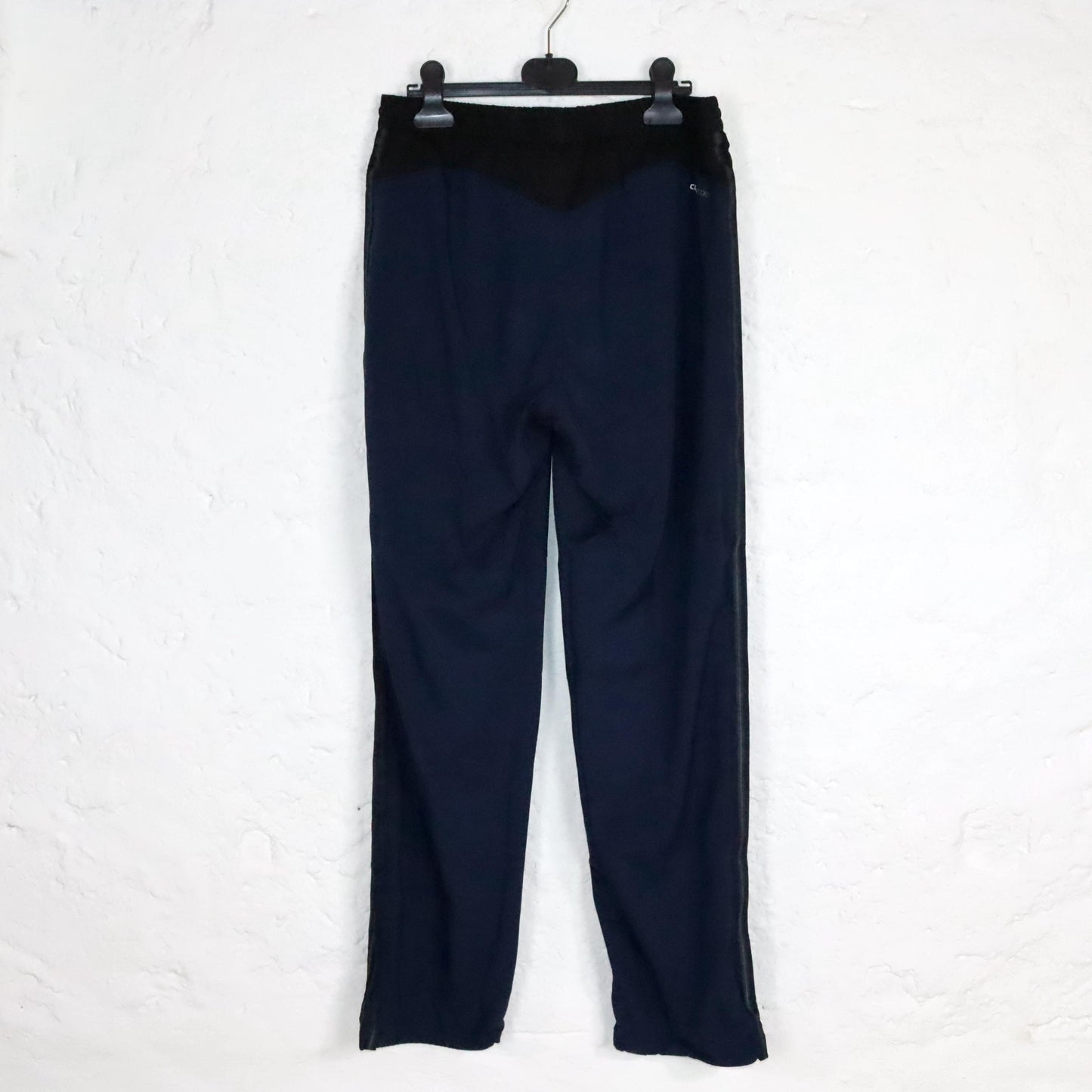 Vintage 90s 00s Y2k ADIDAS climacool tracksuit bottoms jogging pants straight leg dark blue M