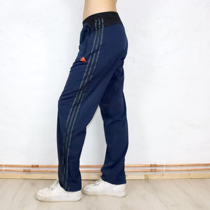 Vintage 90s 00s Y2k ADIDAS climacool tracksuit bottoms jogging pants straight leg dark blue M