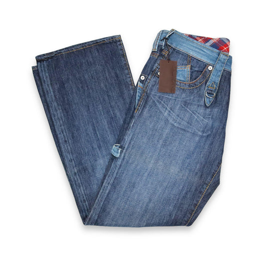Vintage 90s 00s Y2k ENERGIE Baggy Jeans Deadstock wide leg blue W33