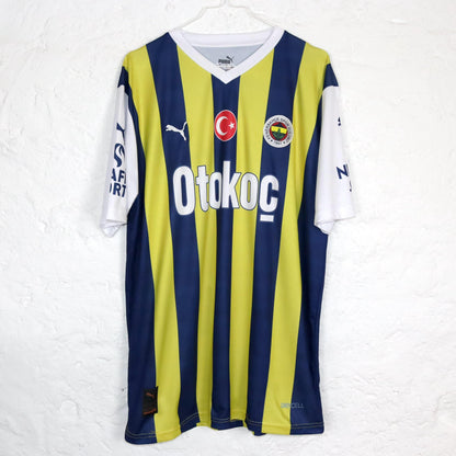 Vintage 90er 00er Y2k PUMA Trikot kurzarm Fenerbace Spor Kulübü Kneze Drycell XXL