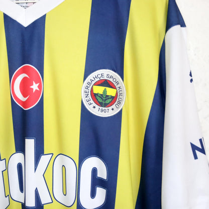 Vintage 90er 00er Y2k PUMA Trikot kurzarm Fenerbace Spor Kulübü Kneze Drycell XXL
