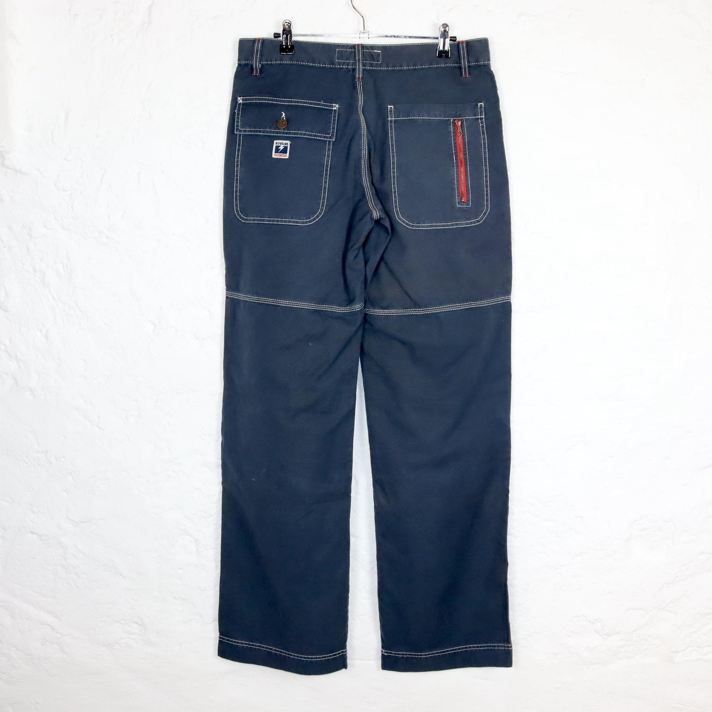 Vintage 90s 00s Y2k KILLAH Baggy Pants Straight Leg Dark Blue Deadstock W29