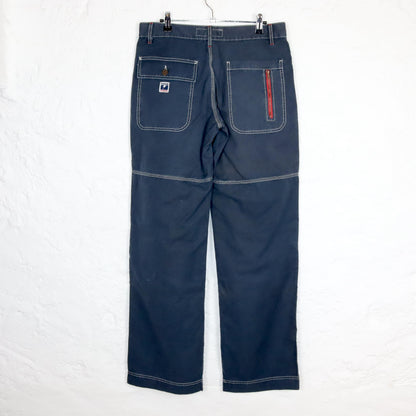 Vintage 90s 00s Y2k KILLAH Baggy Pants Straight Leg Dark Blue Deadstock W29