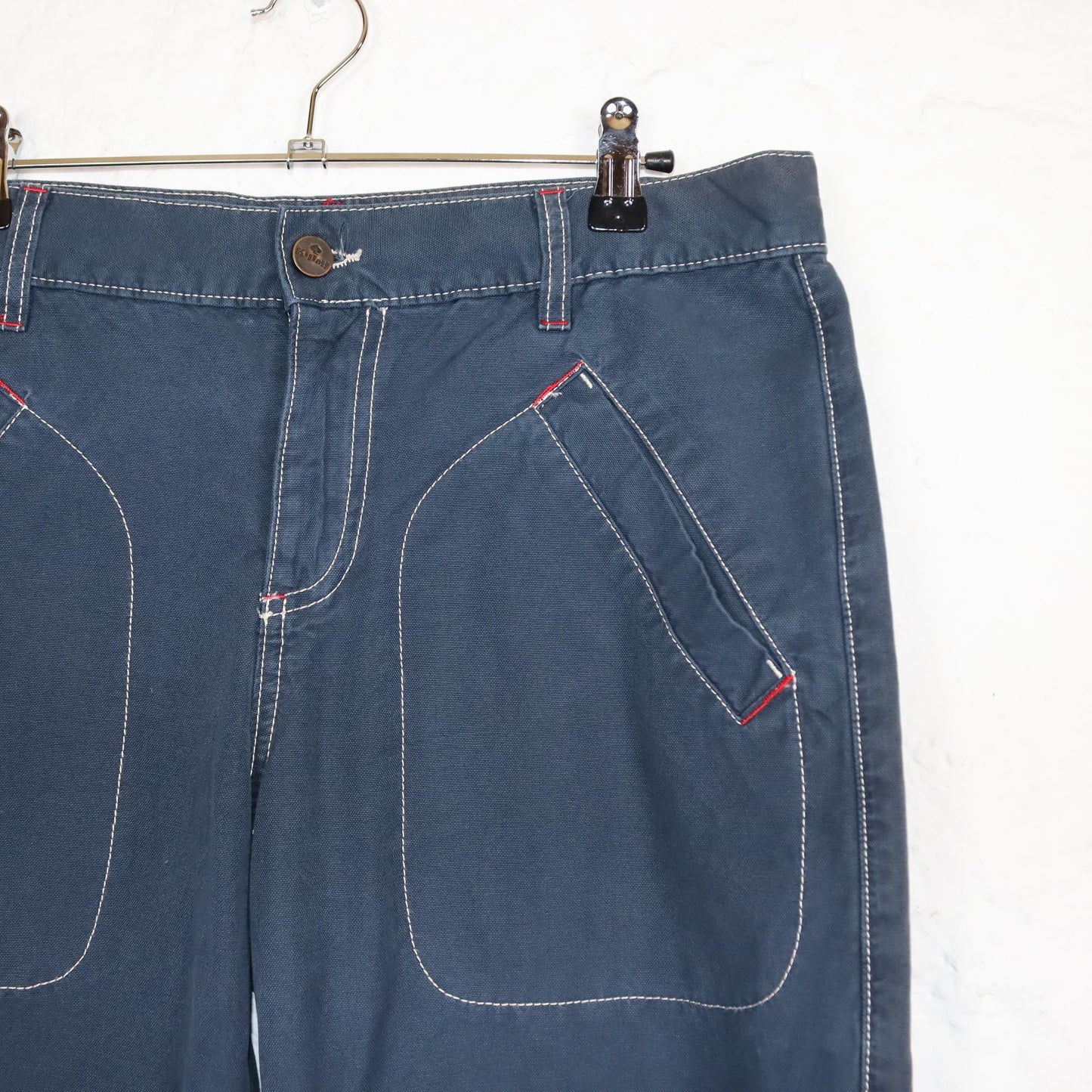 Vintage 90s 00s Y2k KILLAH Baggy Pants Straight Leg Dark Blue Deadstock W29
