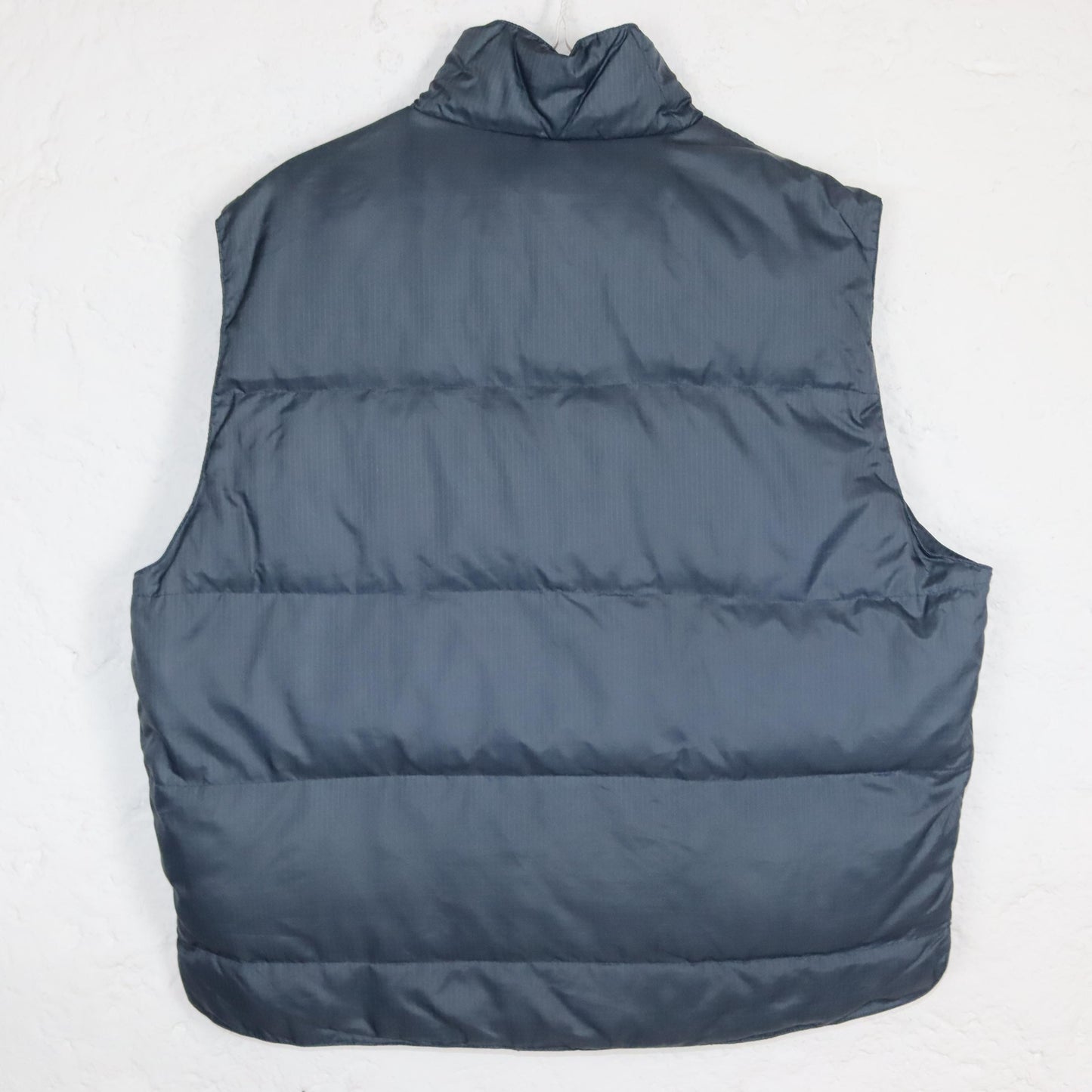 Vintage 80s 90s MURPHY&amp;NYE puffer vest lined winter grey stand-up collar L