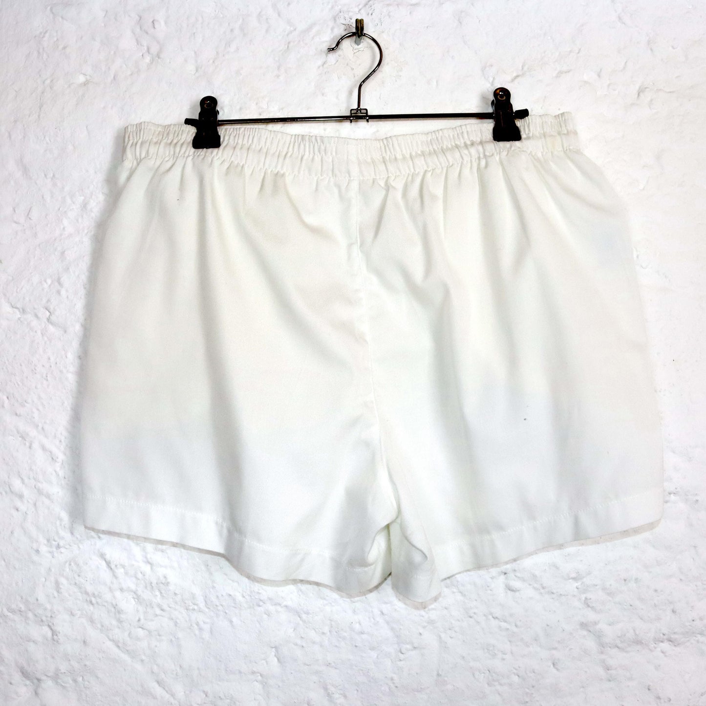 Vintage 80er 90er SERGIO TACCHINI Shorts Tennisshorts Hose kurz weiß crazy pattern 50 L