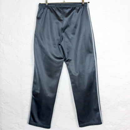 Vintage 80s 90s ADIDAS jogging pants training pants baggy dark grey shiny M D5