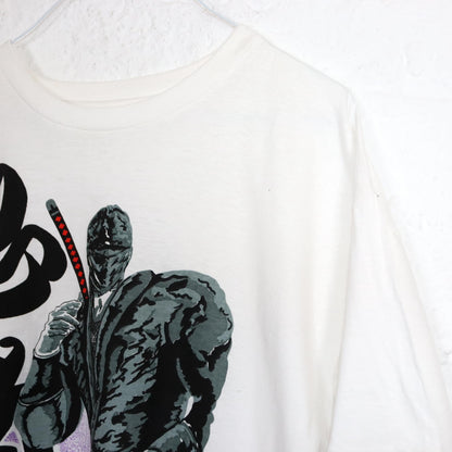 Vintage 80s 90s T-shirt short sleeve print Ninja single stitched L