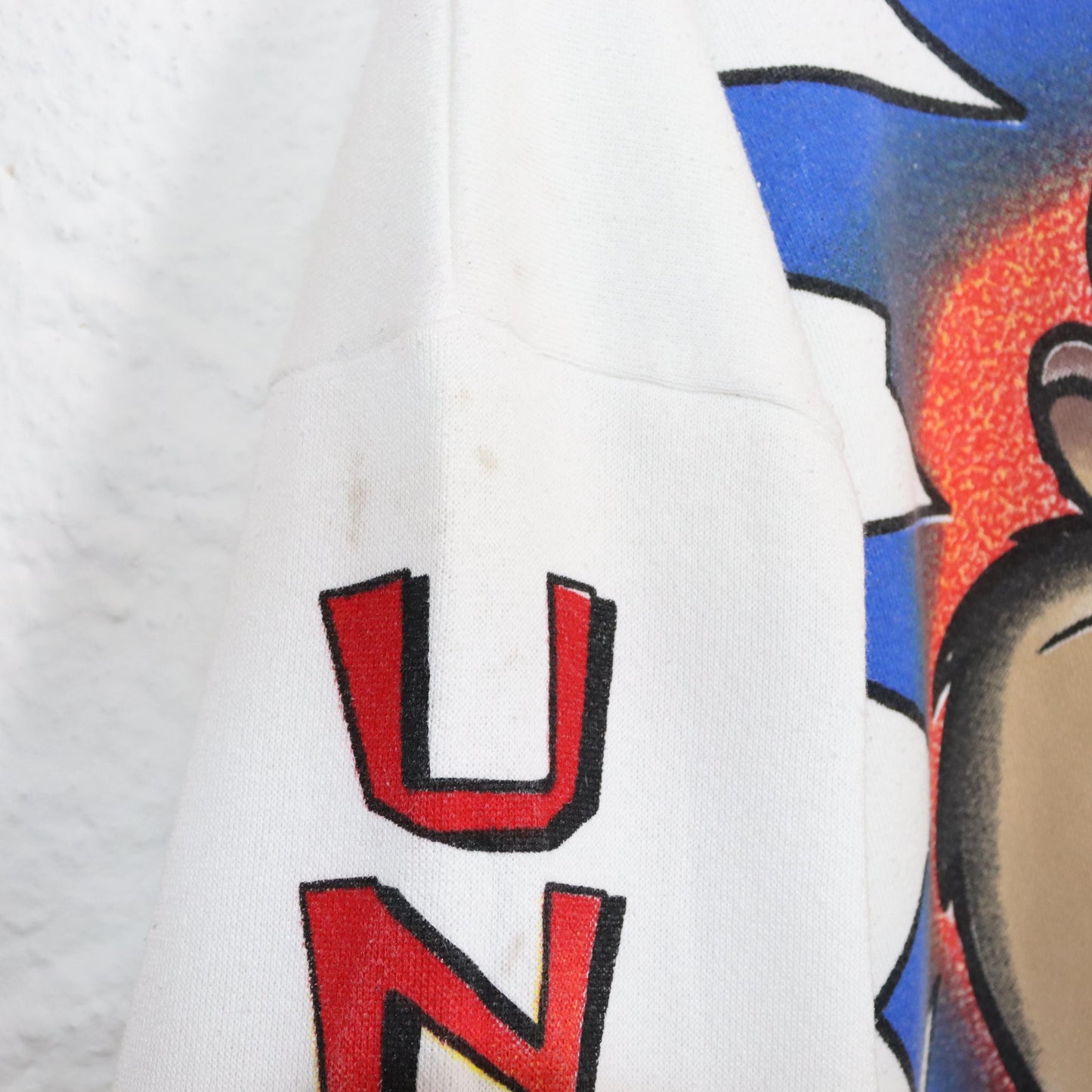 Vintage 80er 90er LOONEY TUNES 1996 Rare Sweatshirt Pullover Print Unleash the Beast Freeze Warner Bros XL
