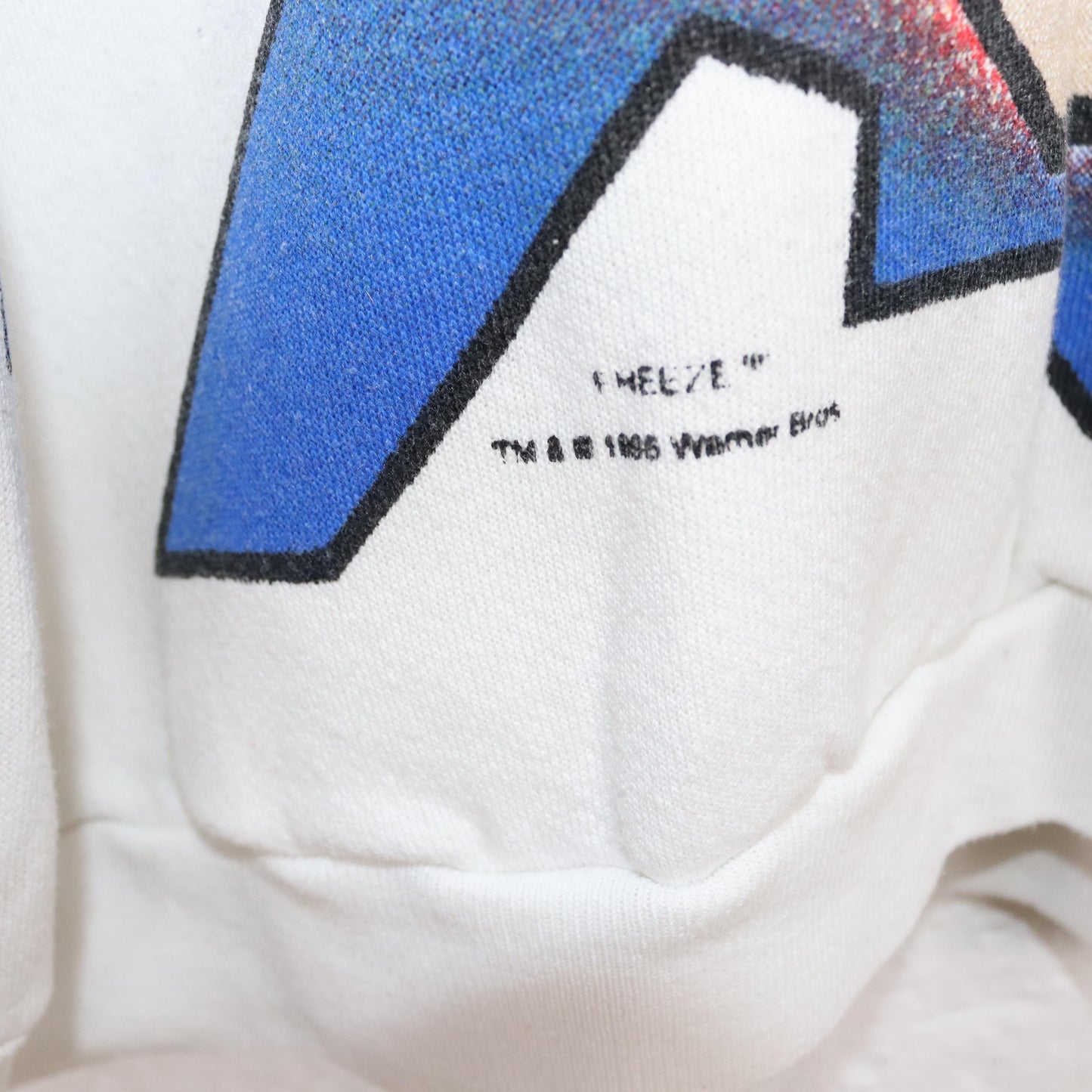 Vintage 80er 90er LOONEY TUNES 1996 Rare Sweatshirt Pullover Print Unleash the Beast Freeze Warner Bros XL