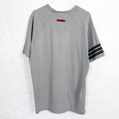 Vintage 80s 90s ADIDAS T-Shirt short sleeve grey print M