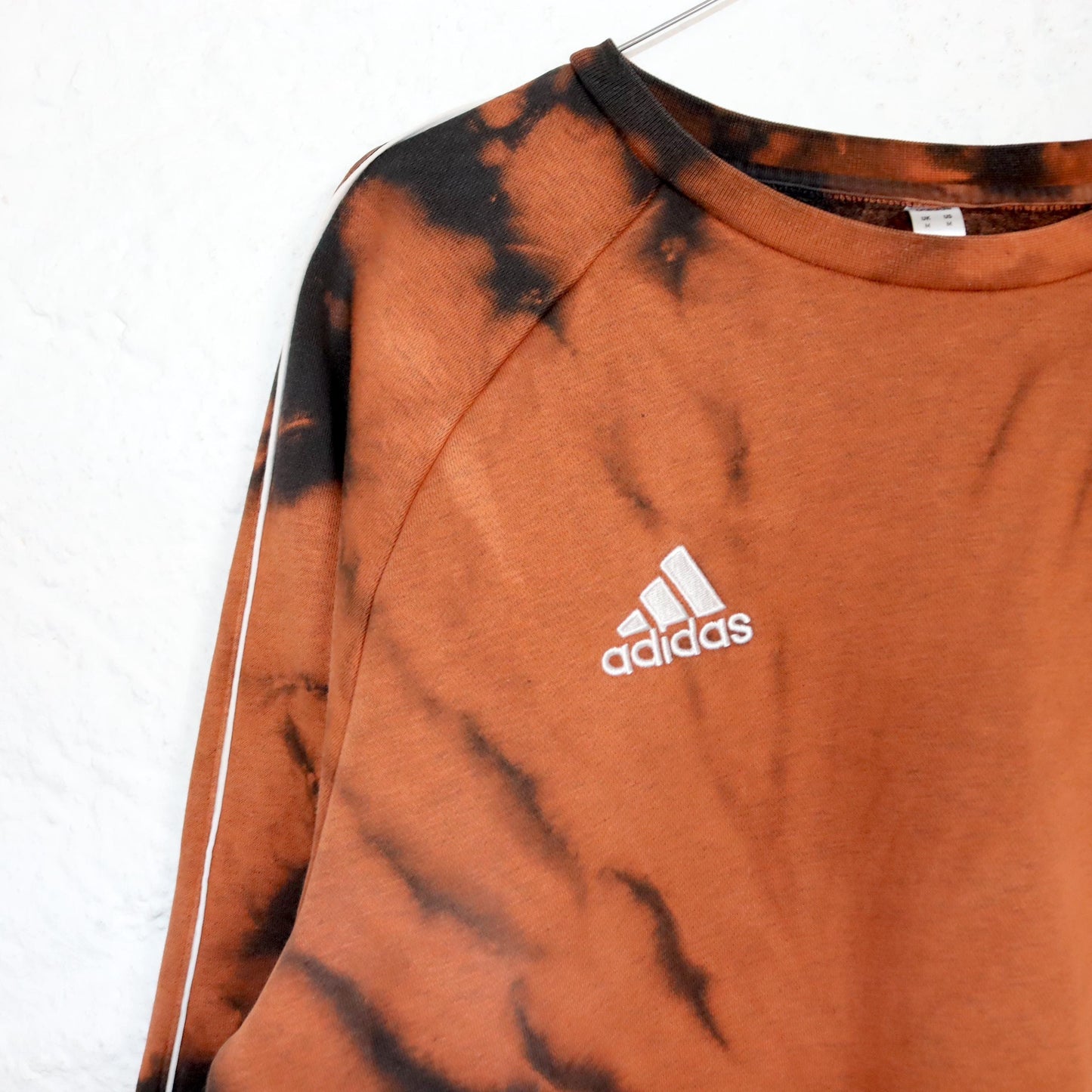 Vintage 80er 90er ADIDAS Sweatshirt Pullover reworked selfmade Batik M