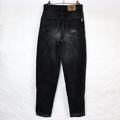 Vintage 80er 90er MUSTANG Jeans gerades Bein grau washed out highwaist W29 L32